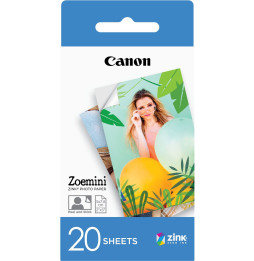 Papier photo Canon ZINK™ 5 x 7,6 cm - Pack de 20 poses (3214C002AD)
