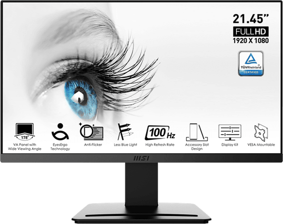 Écran 21.45" Full HD MSI Pro MP223 (9S6-3PB9CH-001)