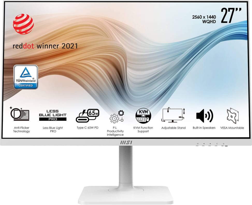 Écran 27" WQHD MSI Pro Modern MD272QPW (9S6-3PB19H-023) — image 1
