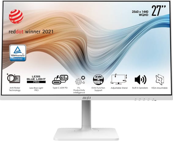 Écran 27" WQHD MSI Pro Modern MD272QPW (9S6-3PB19H-023)