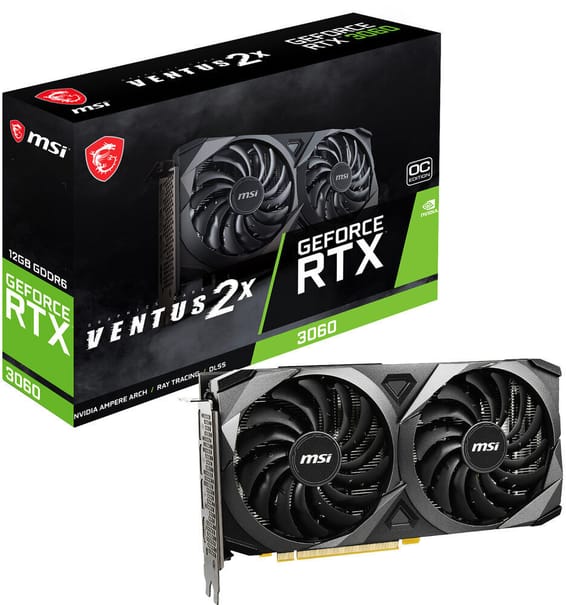 Carte Graphique MSI GeForce RTX 3060 VENTUS 2X 12G OC (912-V397-854)