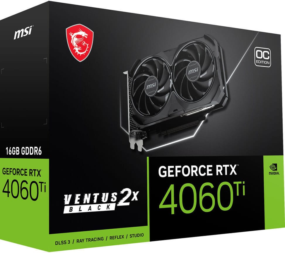 Carte Graphique GeForce RTX 4060 Ti VENTUS 2X BLACK 16G OC (912-V517-014) — image 1