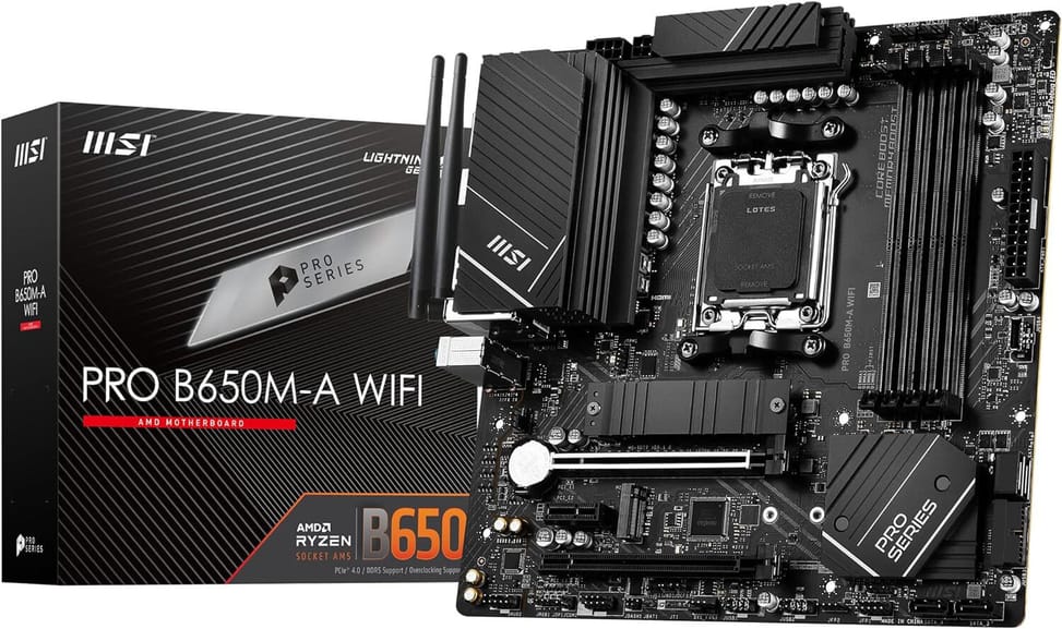 Carte Mère AMD MSI PRO B650M-A WIFI (911-7D77-001) — image 1
