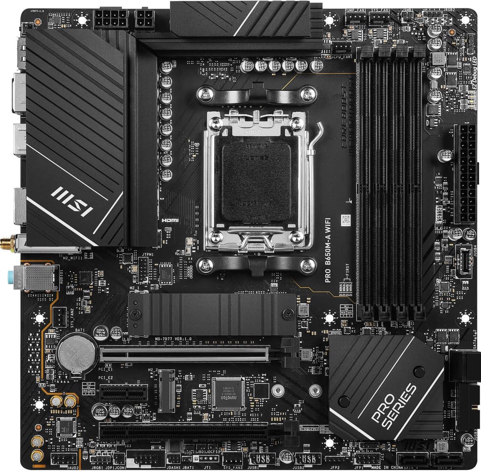 Carte Mère AMD MSI PRO B650M-A WIFI (911-7D77-001) — image 3
