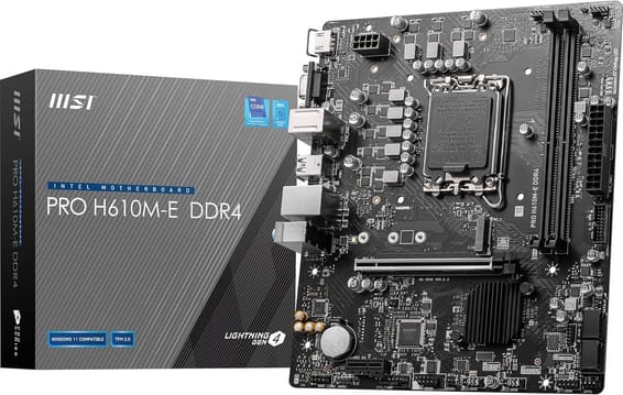 Carte Mère Intel MSI PRO H610M-E DDR4 (911-7D48-036)