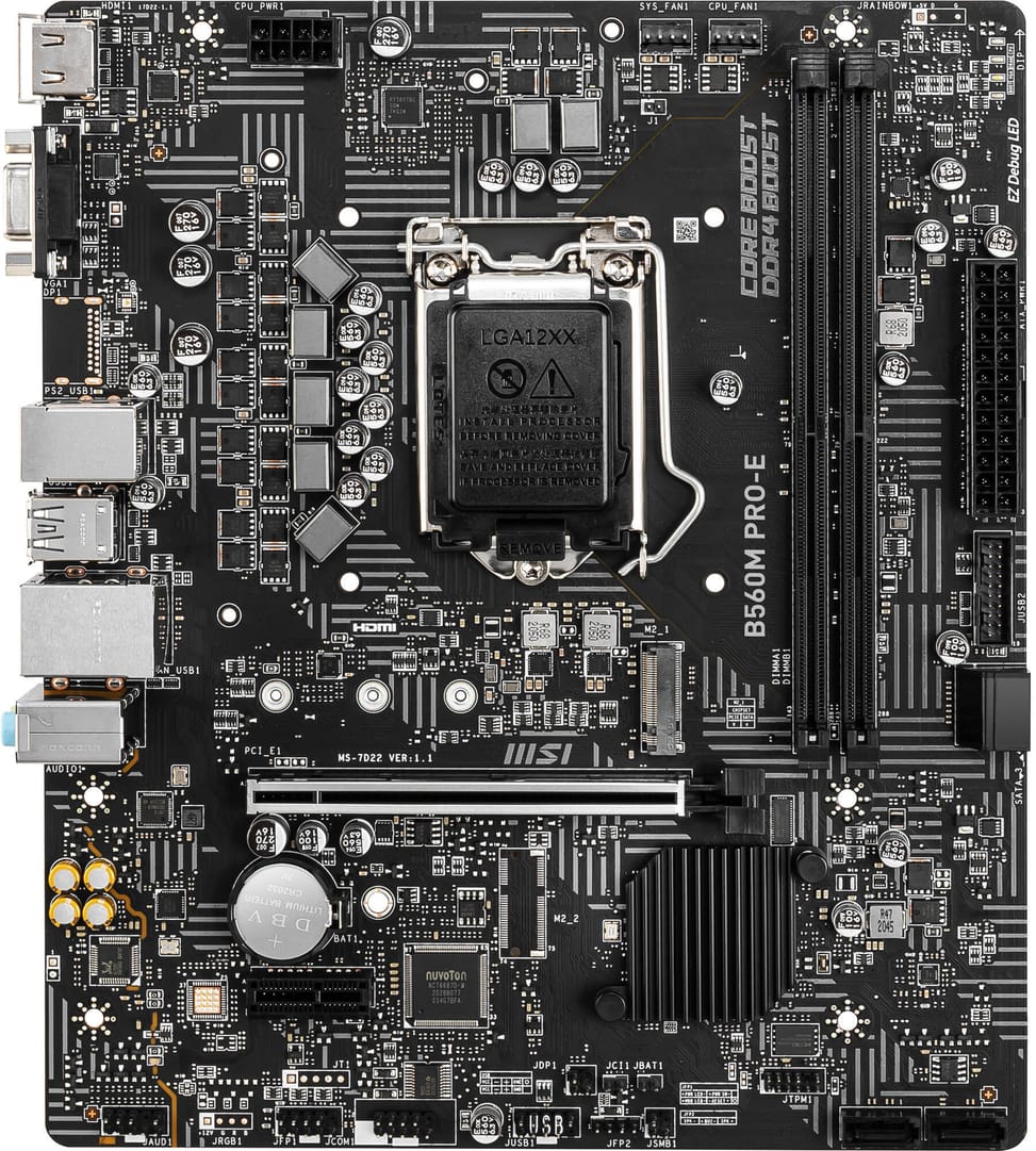Carte Mère Intel MSI MS-7D22\B560M PRO-E (911-7D22-074) — image 2