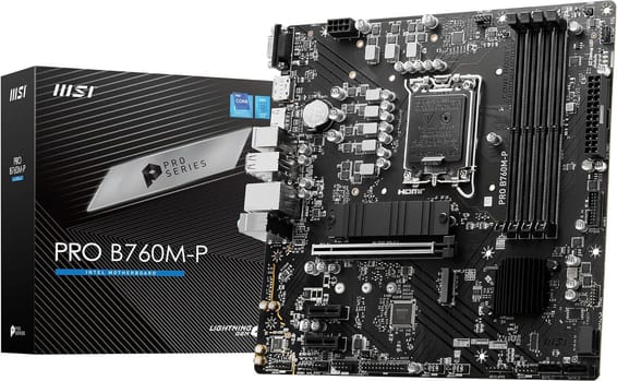 Carte Mère Intel MSI PRO B760M-P - DDR5 (911-7E02-009)