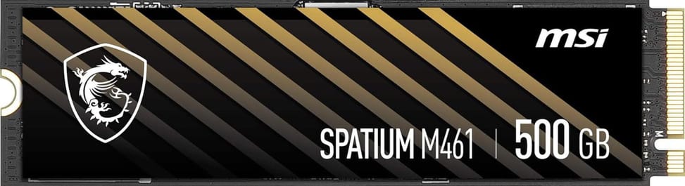 Disque Dur interne SSD MSI ‎‎Spatium M461 PCIe 4.0 NVMe M.2 500 Go (S78-440K260-P83) — image 3