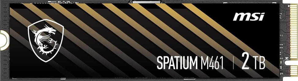 Disque Dur interne SSD MSI ‎‎‎Spatium M461 PCIe 4.0 NVMe M.2 2TB (S78-440Q550-P83) — image 2