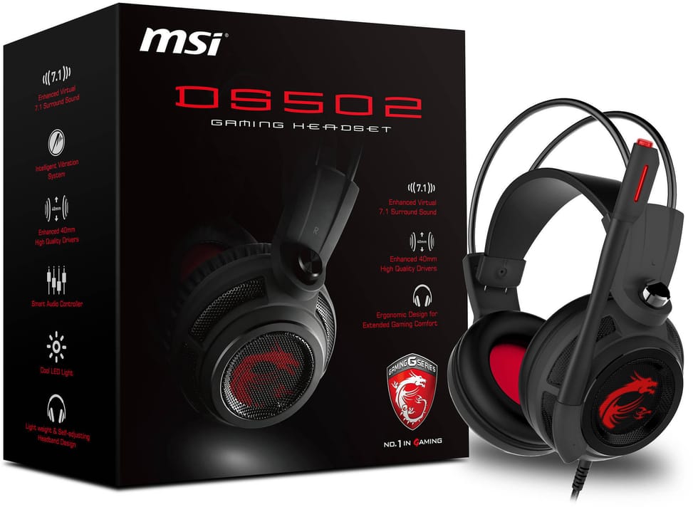 Casque gaming MSI DS502 - USB (S37-0400100-SV1) — image 2