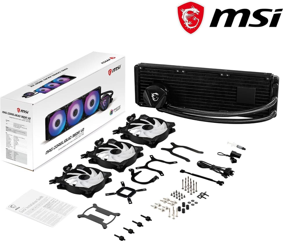 MSI MAG coreliquid 360R V2 - Kit de Watercooling pour processeur (306-7ZW1C41-813) — image 4