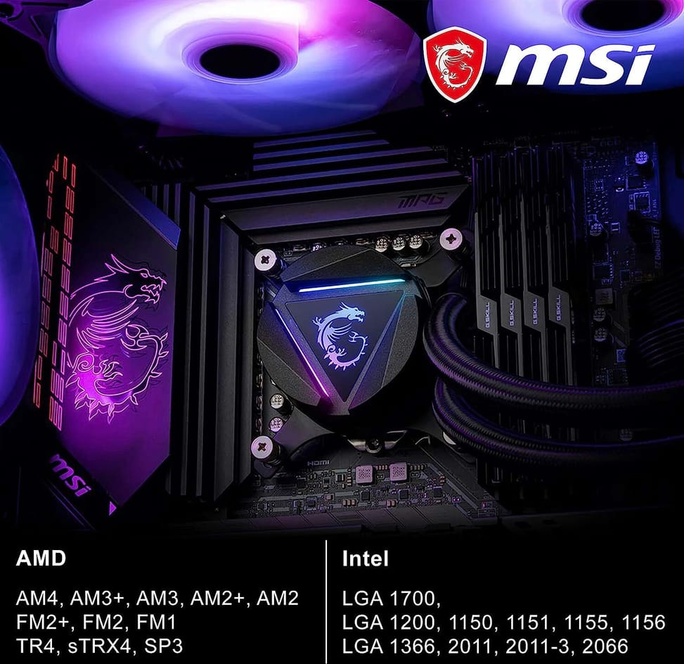 MSI MAG coreliquid 360R V2 - Kit de Watercooling pour processeur (306-7ZW1C41-813) — image 5