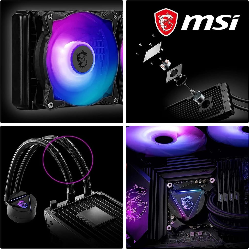 MSI MAG coreliquid 240R V2 - Kit de Watercooling pour processeur (306-7ZW1B41-813) — image 5
