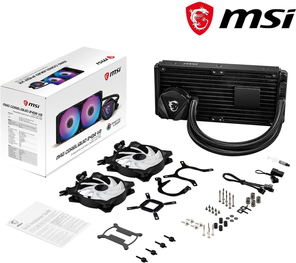 MSI MAG coreliquid 240R V2 - Kit de Watercooling pour processeur (306-7ZW1B41-813) — image 4