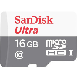 Carte Mémoire SanDisk Ultra 16 Go (SDSQUNS-016G-GN3MN)