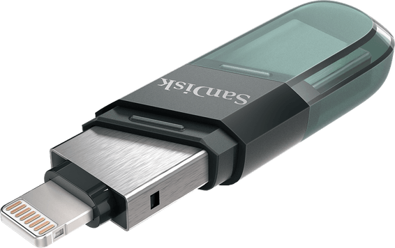Clé Double Connectique USB SanDisk iXpand Flip 64 Go (SDIX90N-064G-GN6NN)