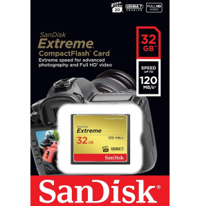 Carte mémoire SanDisk Extreme CompactFlash 32GB (SDCFXSB-032G-G46)