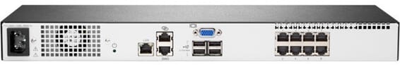 Switch de console HPE 1x1x8 G4 KVM (Q1P54A)