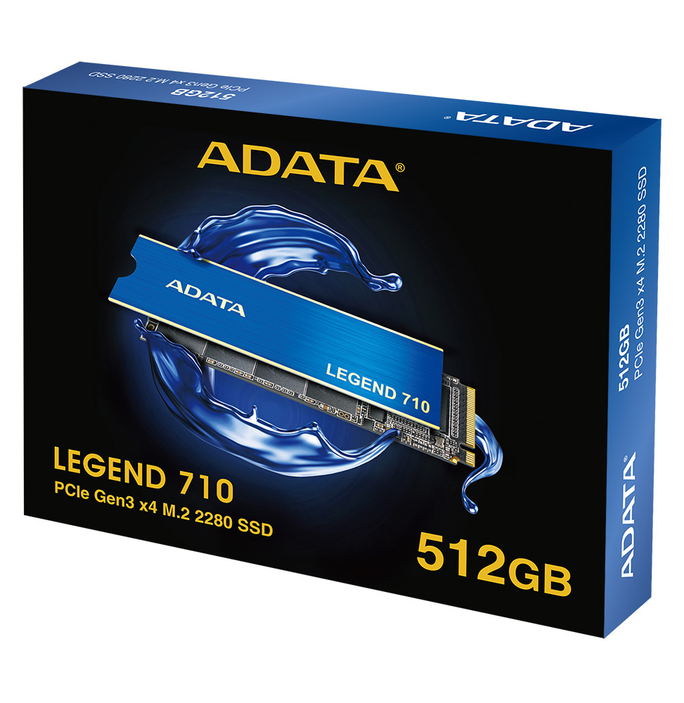 Disque Dur interne SSD ADATA LEGEND 710 M.2 2280 PCIe Gen3 x4 NVMe 512Go, 1To