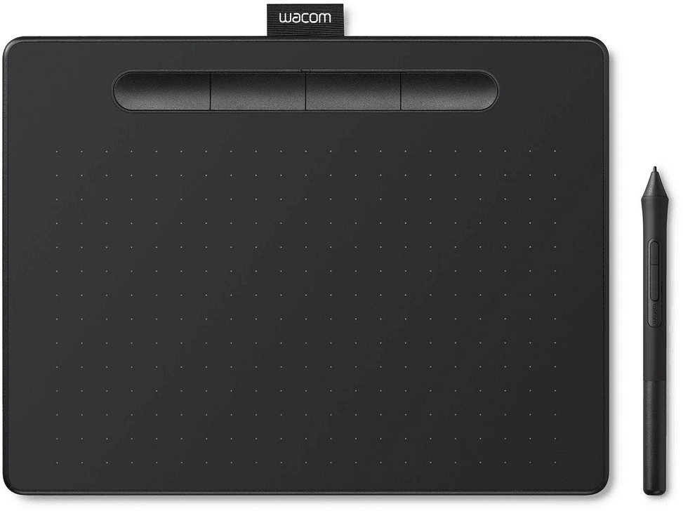 Wacom Intuos Medium Graphics Tablet Black (non-Bluetooth) (CTL-6100K-B) — image 1