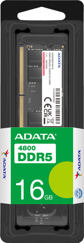 Barrette mémoire ADATA SO-DIMM 16GB DDR5 4800MHz - PC Portable (AD5S480016G-S)