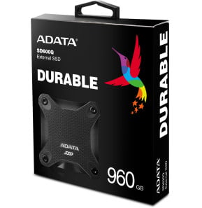 Disque Dur portable SSD ADATA SD600Q 960Go (ASD600Q-960GU31-CBK)