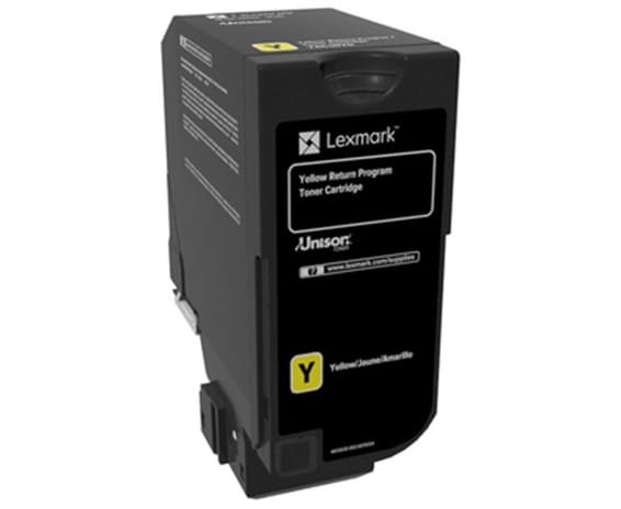 Lexmark CS720, CS/CX725 Jaune - Cartouche de toner d'origine (74C50Y0)