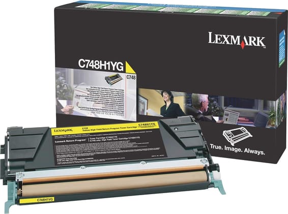 Lexmark C748 Jaune - Toner Lexmark programme de retour (C748H1YG)