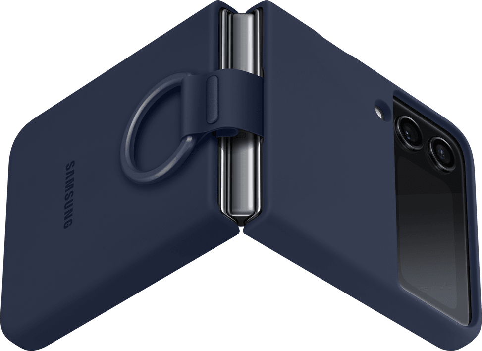 Coque en silicone avec anneau pour Galaxy Z Flip4 — image 3