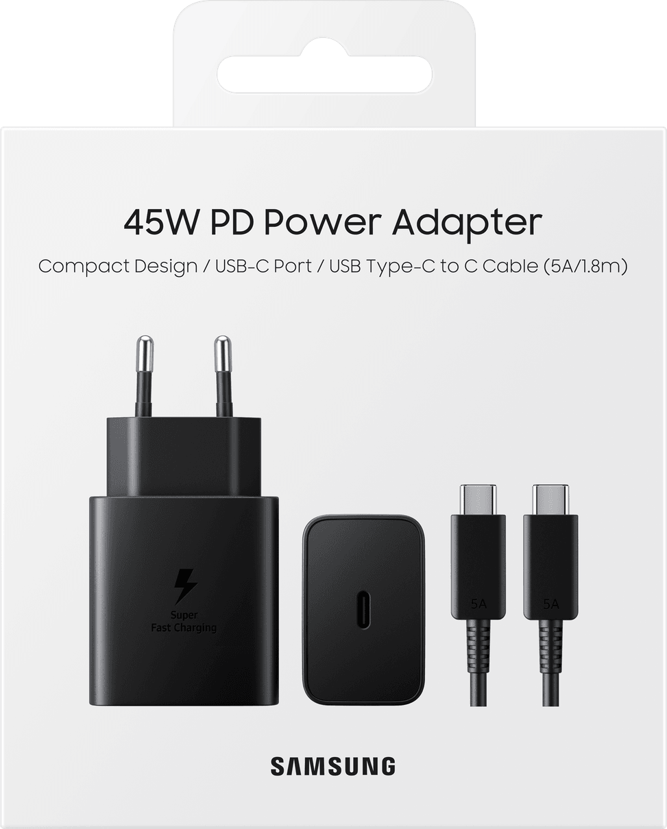 Chargeur Samsung ultra rapide 45W USB-C - Avec câble (EP-T4510XBEGWW) — image 6