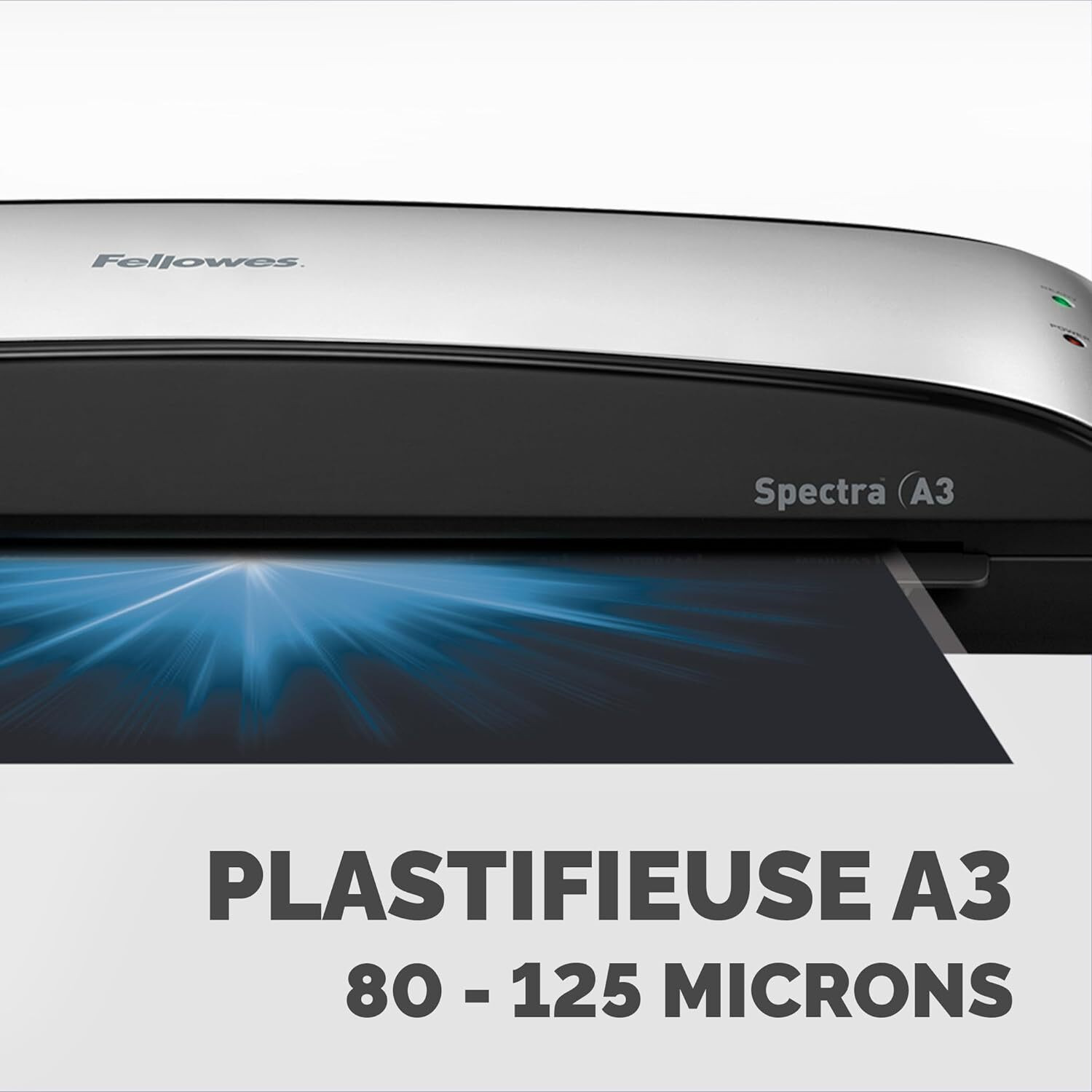 Peach Plastifieuse A3 Rapide – 1 Face A3/Min, Chauffe 2 Min, Kit 25 Pochettes Inclus, Garantie 3 Ans