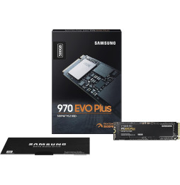 Disque Dur interne SSD Samsung 970 EVO Plus M.2 2280 PCIe Gen3 x4 NVMe 500 Go (MZ-V7S500BW)