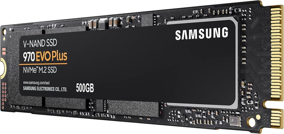 Disque Dur interne SSD Samsung 970 EVO Plus M.2 2280 PCIe Gen3 x4 NVMe 500 Go (MZ-V7S500BW) — image 2