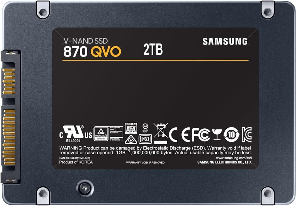 Disque Dur interne SSD Samsung 870 QVO SATA III, 2.5" 2 To (MZ-77Q2T0BW) — image 5