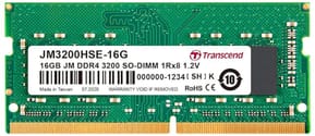 Barrette mémoire Transcend SO-DIMM 16GB DDR4-3200 MHz - Pc Portable (JM3200HSE-16G)