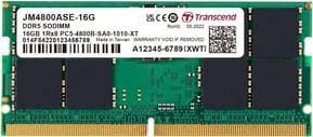 Barrette mémoire Transcend SO-DIMM 16GB DDR5 4800MHz - Pc Portable (JM4800ASE-16G)