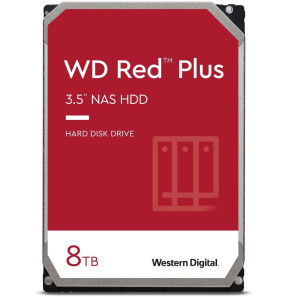 Disque dur interne 3.5" Western Digital Red Plus 8 To pour NAS (WD80EFZZ)