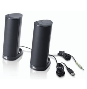 Haut-parleurs USB noir externe AX210CR Dell