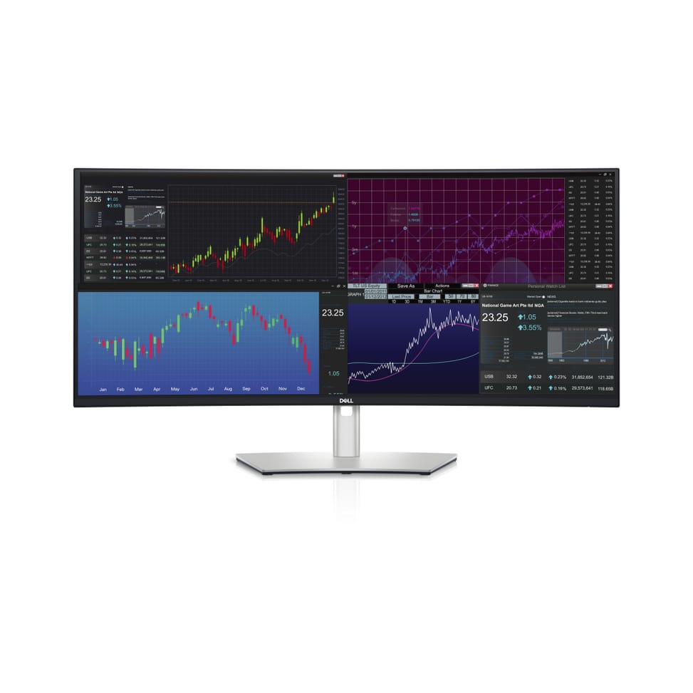 DELL UltraSharp U3824DW LED display 95,2 cm (37.5") 3840 x 1600 pixels Wide Quad HD+ LCD Noir, Argent (DELL-U3824DW) — image 2