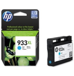 HP 933XL Cyan - Cartouche d'encre grande capacité HP d'origine (CN054AE)