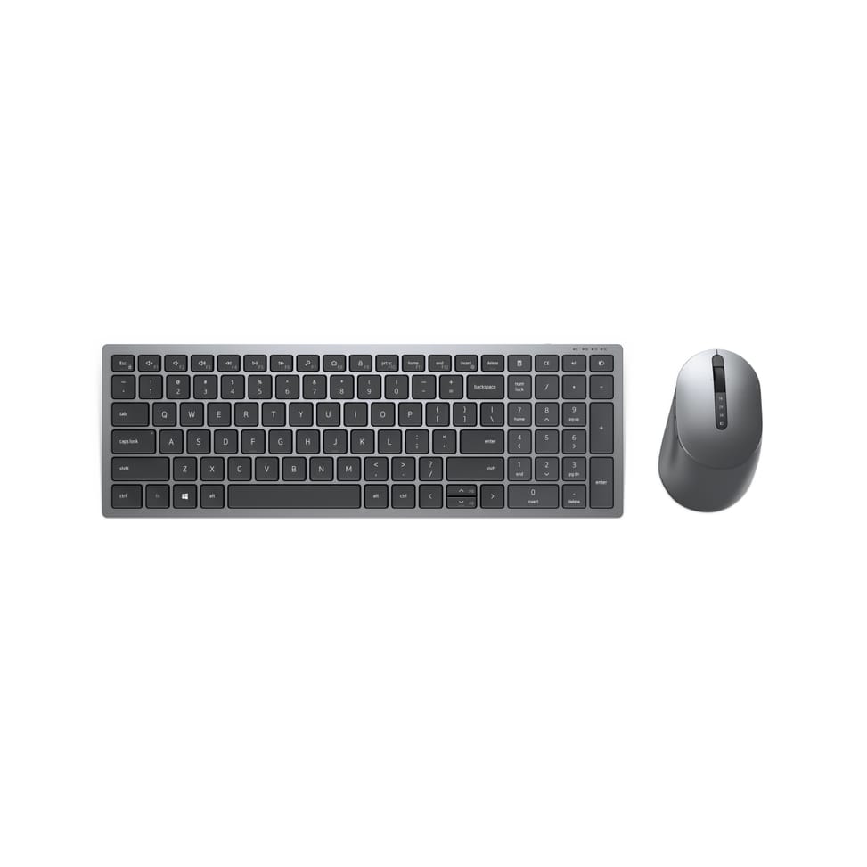 DELL Clavier et souris sans fil multipériphérique - KM7120W - français (AZERTY) (KM7120W-GY-FR) — image 1