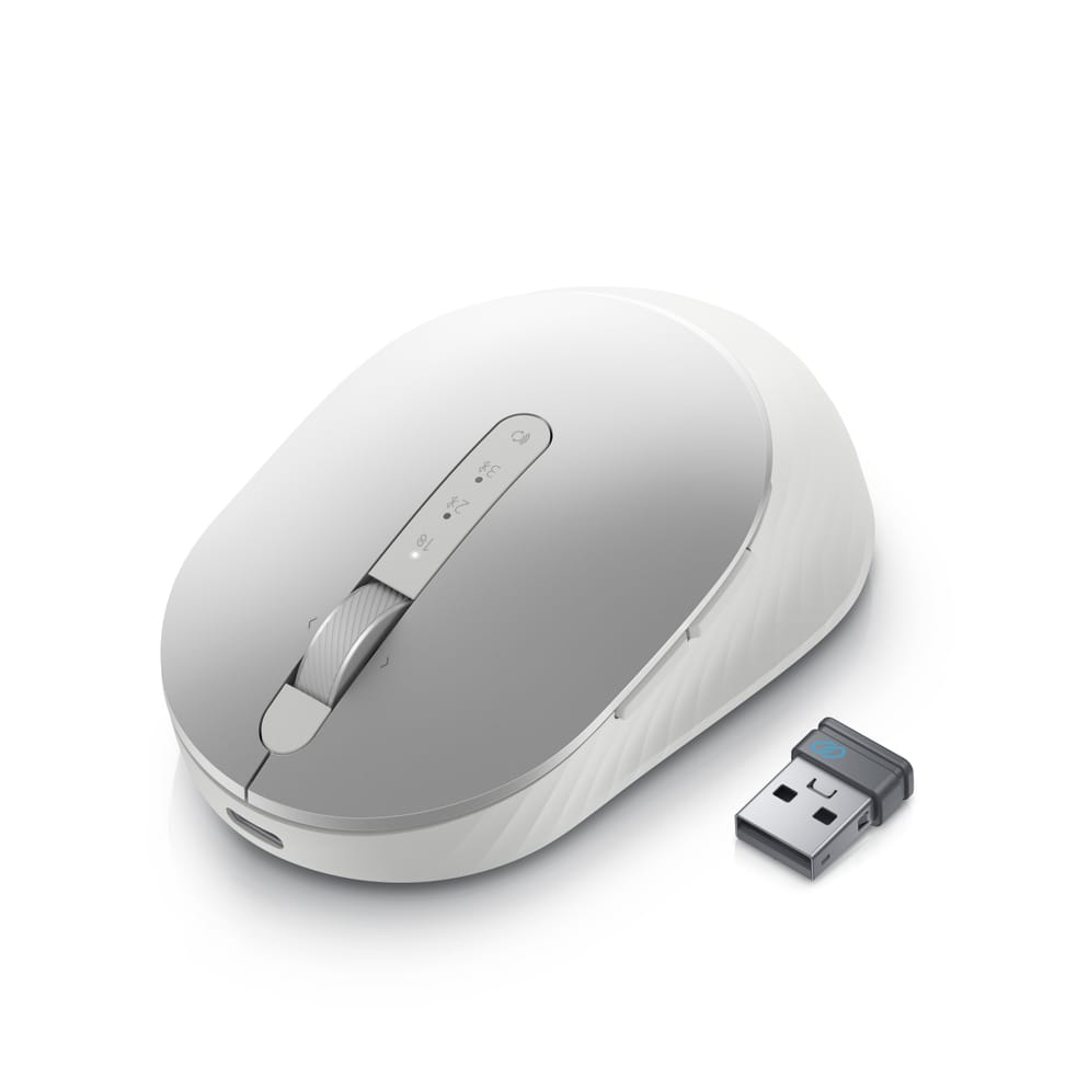 DELL Souris sans fil rechargeable Premier - MS7421W 2.4GHz/Bluetooth, 1600 DPI, Optical LED, 80 g, USB-C (MS7421W-SLV-EU) — image 8