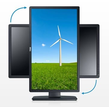 Écran large Dell Professional P2412H LED 61 cm (24 pouces) Noir (P2412H) — image 2