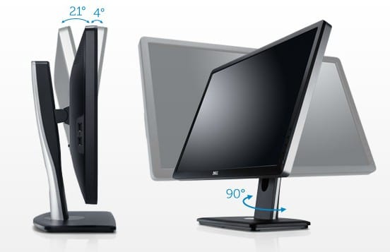 Écran large Dell Professional P2412H LED 61 cm (24 pouces) Noir (P2412H) — image 3