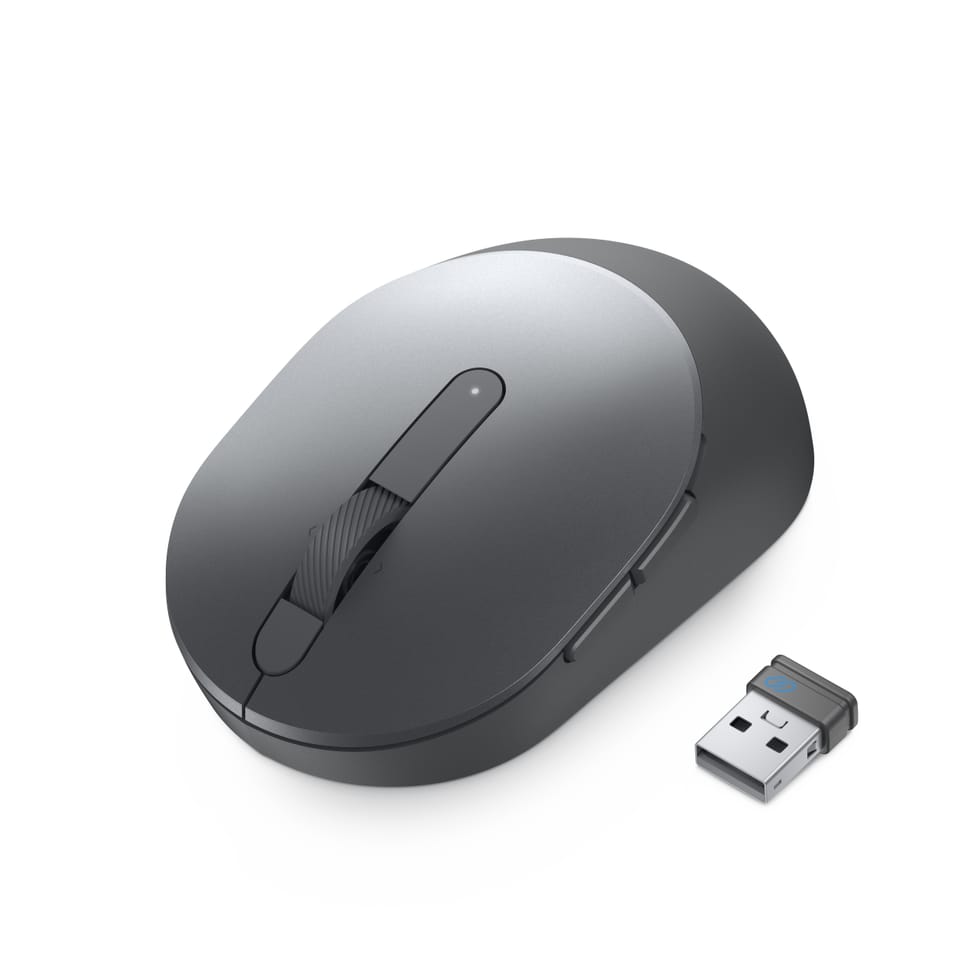 DELL Souris sans fil Mobile Pro - MS5120W - Titan Gray 2.4 GHz, Bluetooth 5.0, 1600 dpi, 102 g - Souris (MS5120W-GY) — image 4
