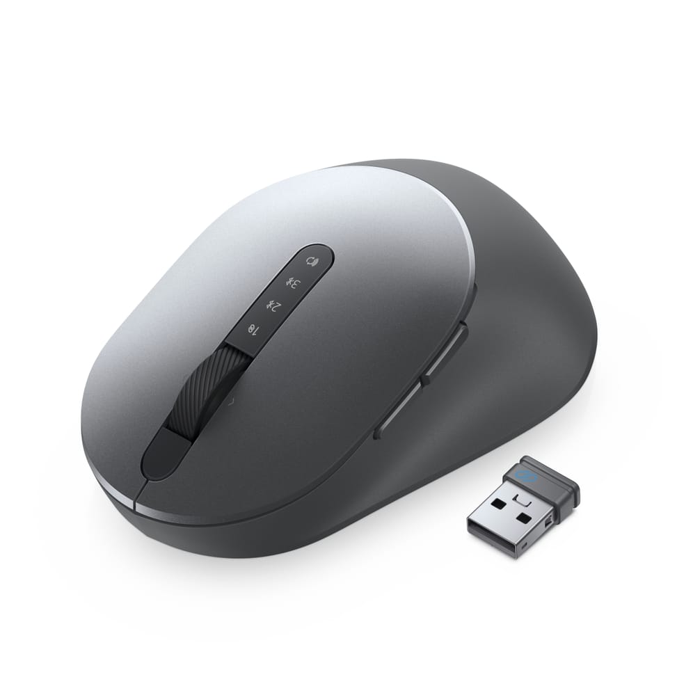 DELL MS5320W souris Droitier RF sans fil + Bluetooth Optique 1600 DPI 2.4 GHz, Bluetooth 5.0, 1600 dpi, 84 g, AA (MS5320W-GY) — image 8