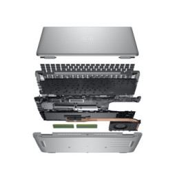 DELL Precision 3580 Station de travail mobile 39,6 cm (15.6") Full HD Intel® Core™ i7 i7-1360P 16 Go DDR5-SDRAM 512 Go SSD