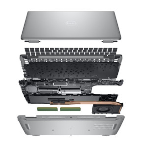 DELL Precision 3580 Station de travail mobile 39,6 cm (15.6") Full HD Intel® Core™ i7 i7-1360P 16 Go DDR5-SDRAM 512 Go SSD