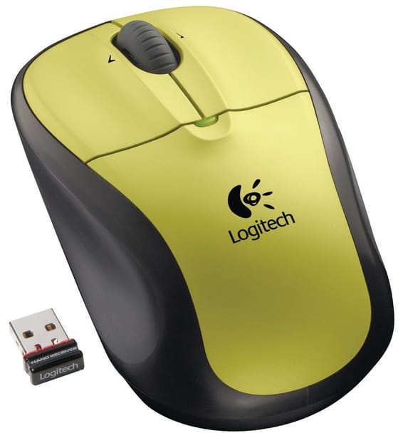 Souris Logitech sans fil M305 (Citron Yellow)