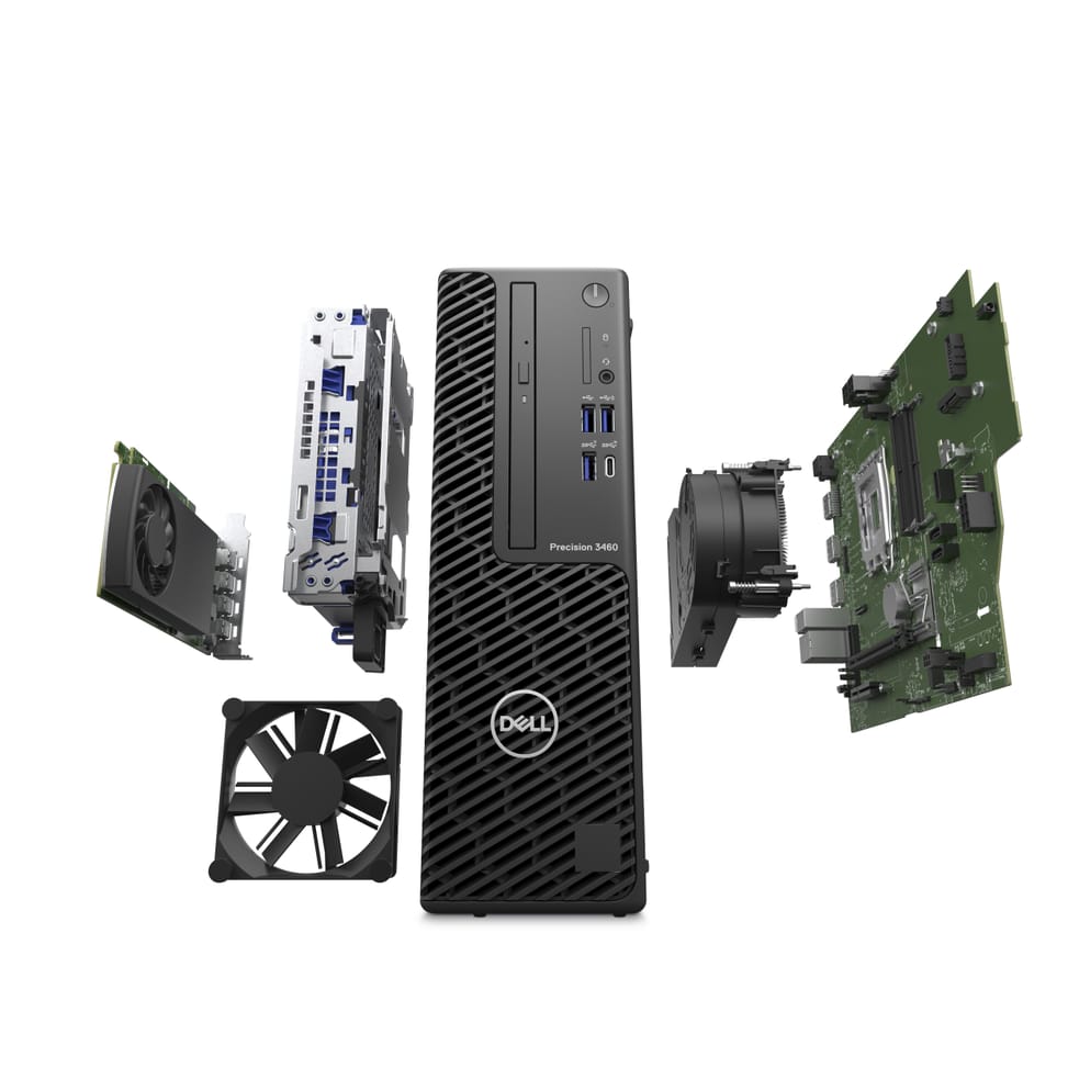 DELL Precision 3460 SFF Intel® Core™ i7 i7-12700 16 Go DDR5-SDRAM 512 Go SSD NVIDIA T1000 Windows 10 Pro Station de travail — image 6